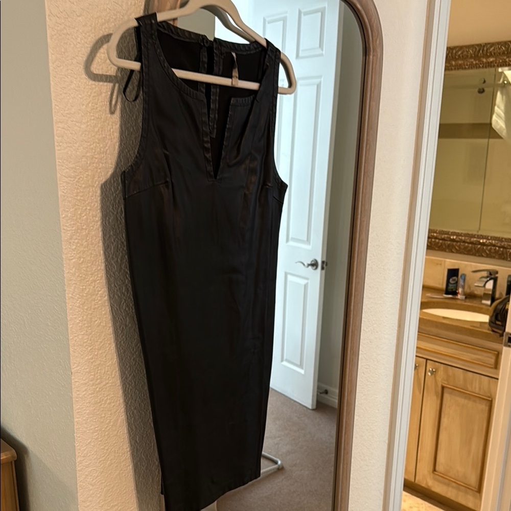 Black Leather Mini Dress